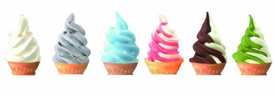 選べる6種類のアイスクリーム