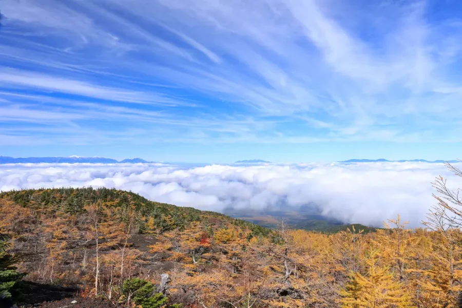 秋の富士山五合目からの雲海