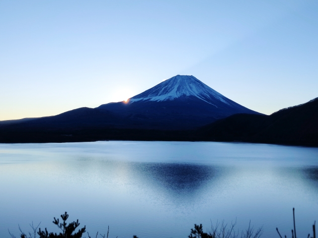 ダイヤモンド富士×温泉おすすめルート(2)本栖湖エリア