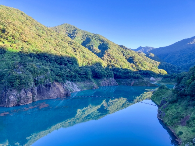 自然に癒される温泉地